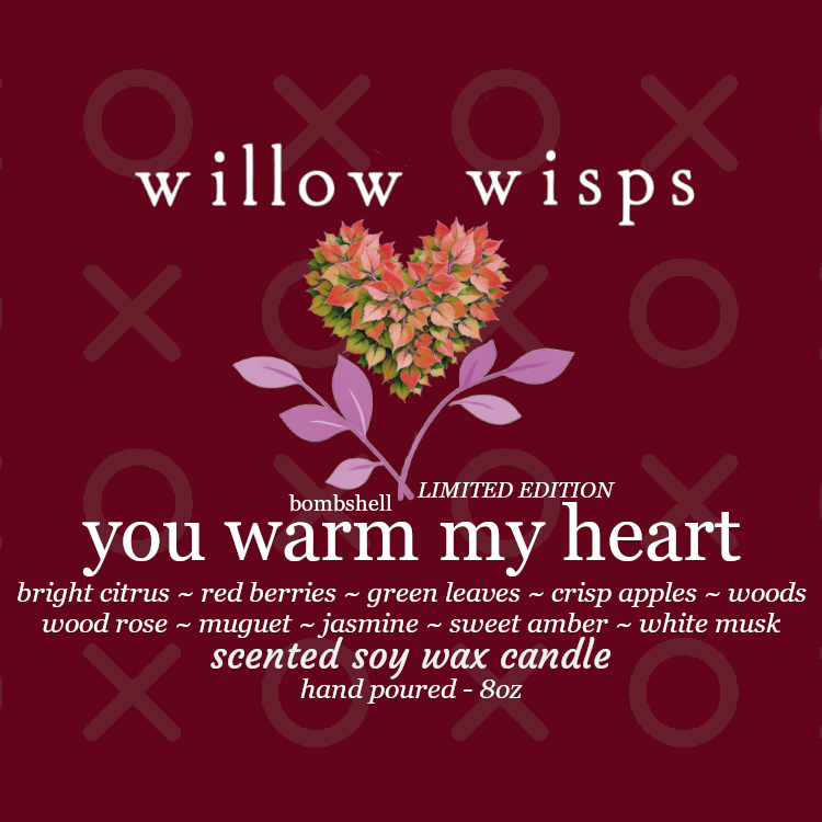 You Warm My Heart 8oz Valentine’s Candle
