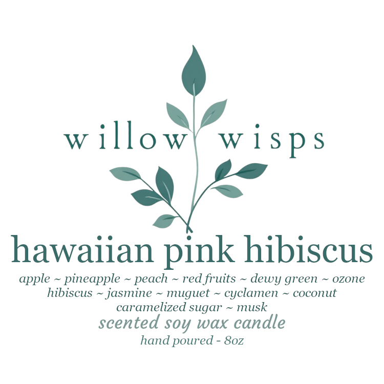 Hawaiian Pink Hibiscus 8oz Candle
