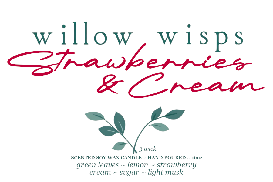 Strawberries & Cream 16oz 3-Wick Candle