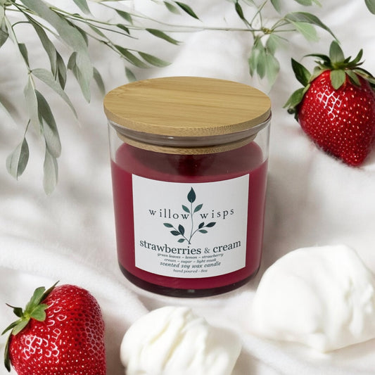 Strawberries & Cream 8oz Candle