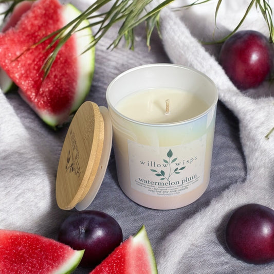 Watermelon Plum 8oz Iridescent Candle