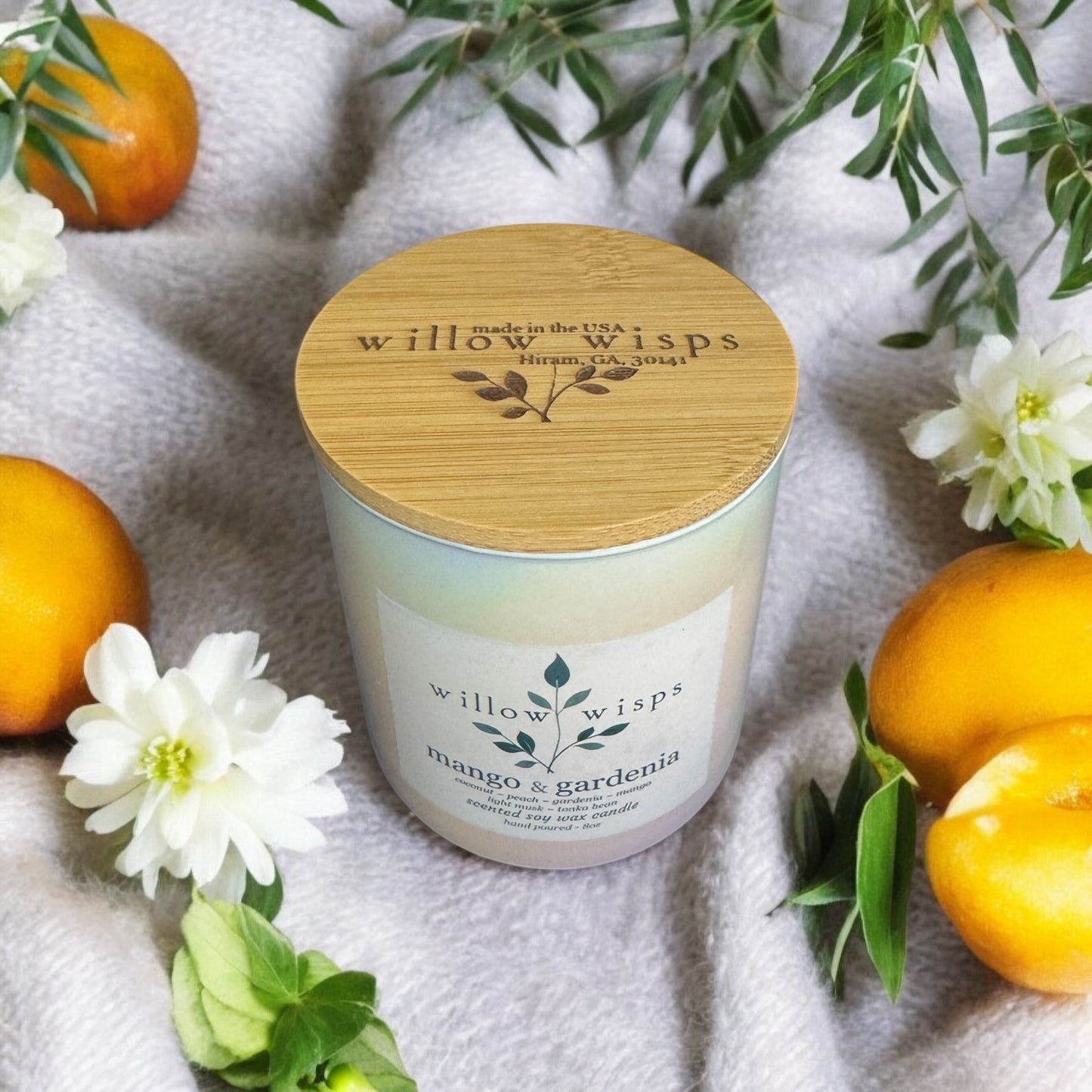 Mango & Gardenia 8oz Iridescent Candle