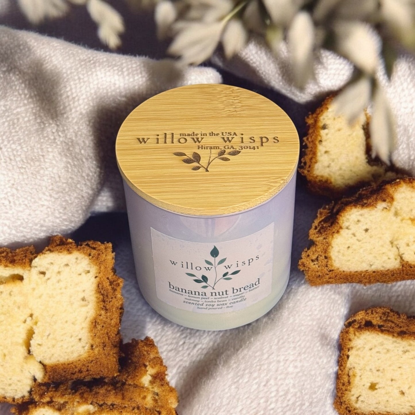 Banana Nut Bread 8oz Iridescent Candle