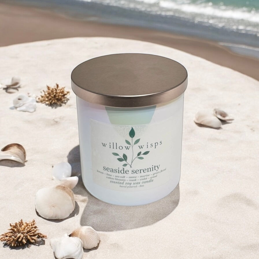 Seaside Serenity 8oz Iridescent Candle