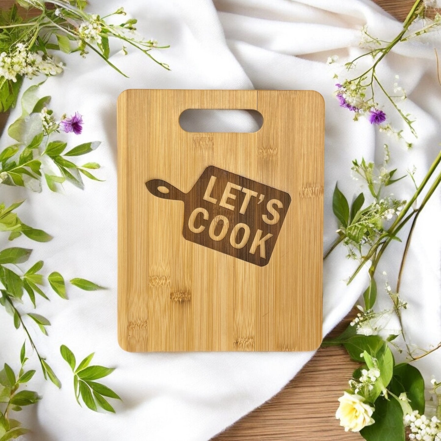 Large Engraved Bamboo Cutting Board